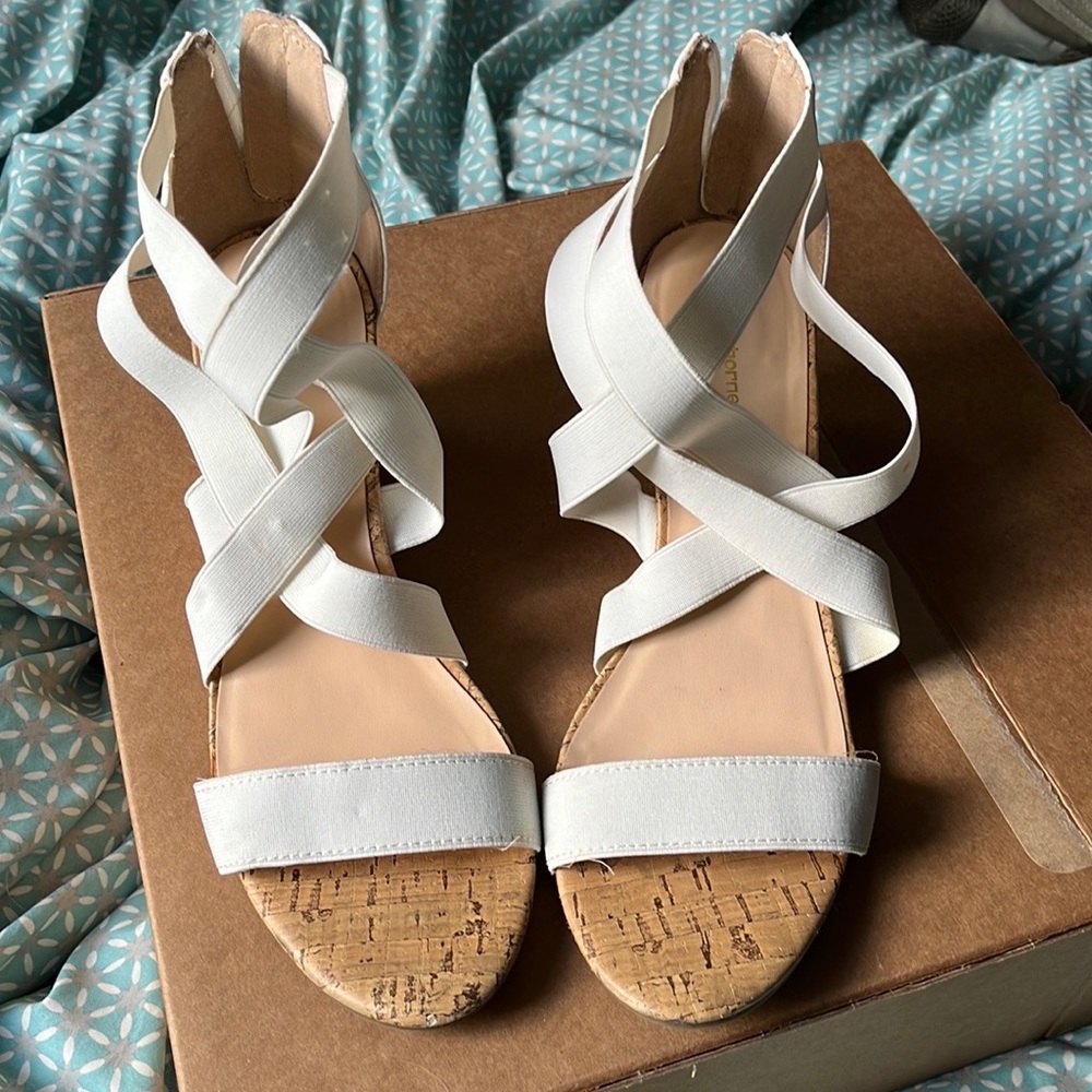 Liz Claiborne White Heels